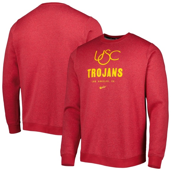 Nike USC Trojans Crew Neck Pullover Sweatshirt - Picture 3 of 3